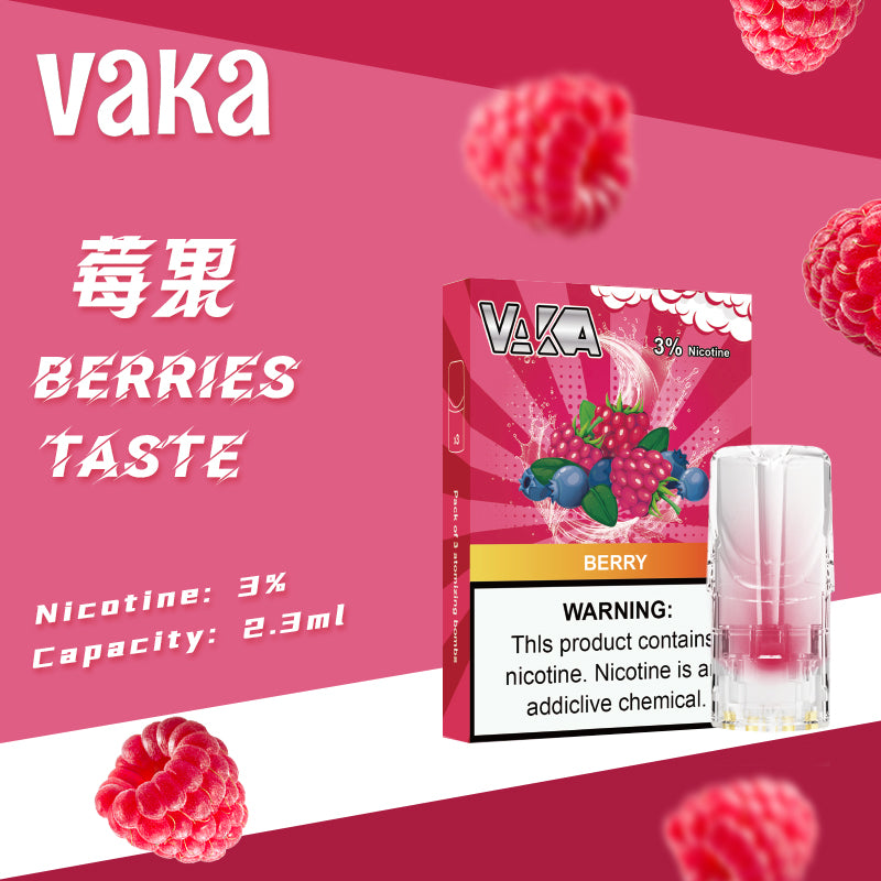 限時活動-【vaka一代煙彈】購買5盒送VAKA煙蛋1盒 /購買10盒送VAKA主機一隻或者煙彈1盒，通配一代relx/sp2一代主機